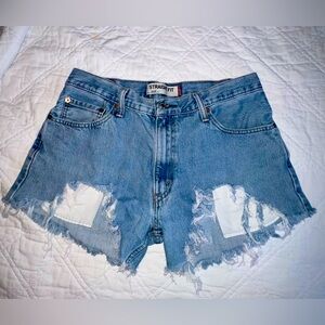 Straight Fit Levi’s 505 jean shorts.